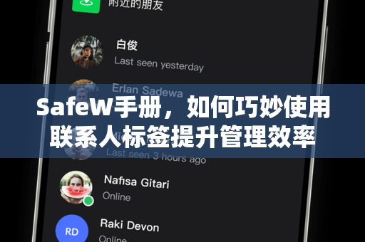 <strong>safew</strong>手册，如何巧妙使用联系人标签提升管理效率