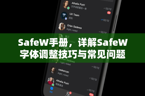 SafeW手册，详解SafeW字体调整技巧与常见问题
