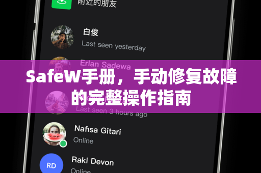 SafeW手册，手动修复故障的完整操作指南