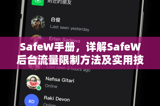 SafeW手册，详解SafeW后台流量限制方法及实用技巧